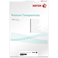 Xerox 003R98220 Premium - Paquete de transparencias universal- con 50 hojas en DIN A4 para impresoras láser y de color…